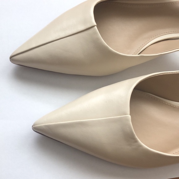 San Edelman White Pointed Toe Whitney Slingback - Picture 15 of 15